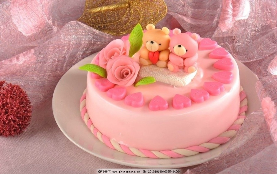 适合女宝的生日蛋糕图(2)