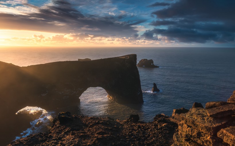 唯美冰岛自然风景桌面壁纸 风景图片