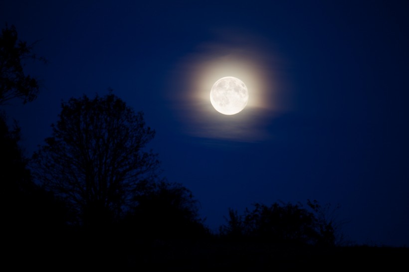 皎洁的月亮图片 风景图片(3)