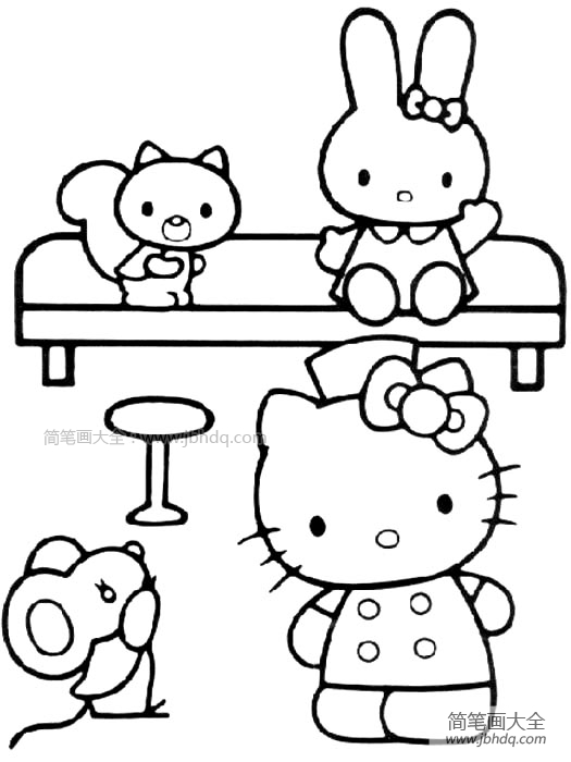 hello kitty简笔画图片(6)