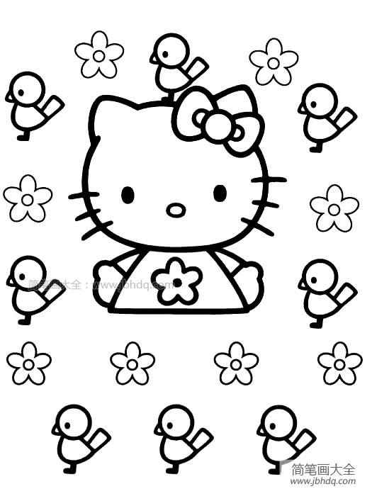hello kitty简笔画图片(7)