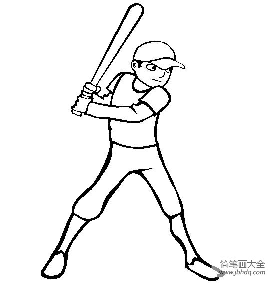 体育运动图片 棒球运动员简笔画图片(2)