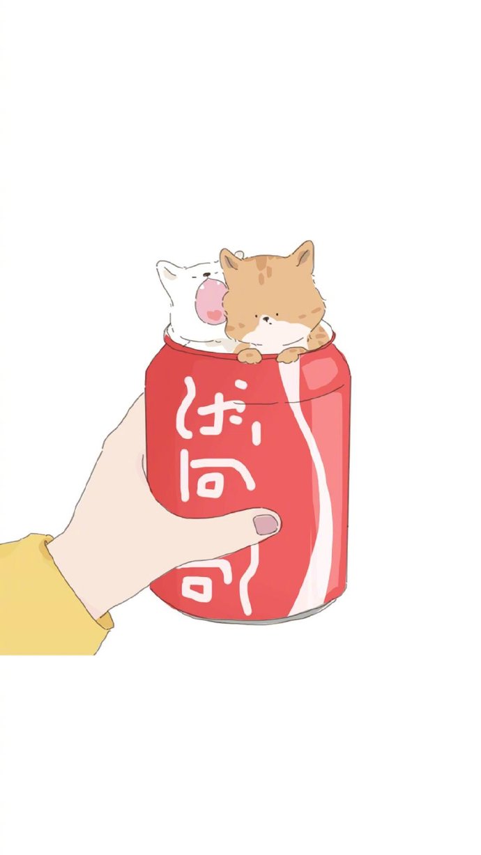 猫咪插画系列情侣壁纸 ​​​(4)