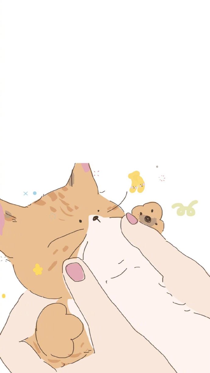 猫咪插画系列情侣壁纸 ​​​(5)