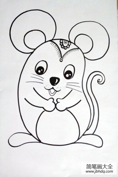 十二生肖小老鼠简笔画