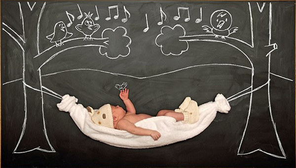 创意婴儿艺术照背景图片 可爱儿童图片壁纸(7)