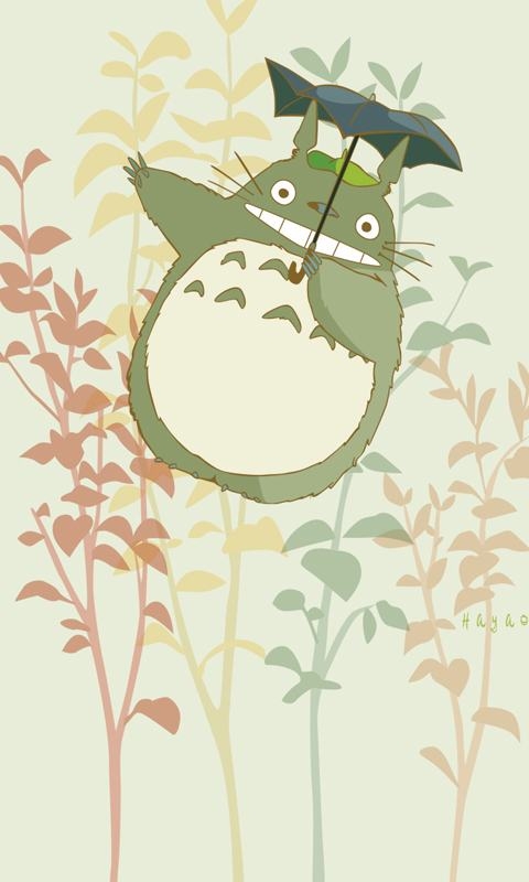 卡通龙猫动漫手机壁纸 可爱动漫手机背景图片(3)