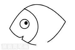 卡通动物热带鱼简笔画图片大全、教程(2)