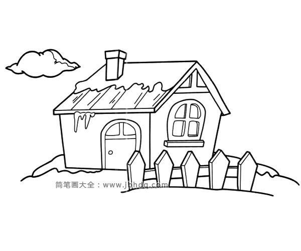 各中各样好看的房子简笔画图片(5)