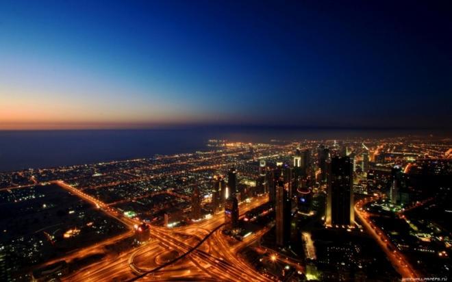 奢华的迪拜城市唯美夜景图片(2)