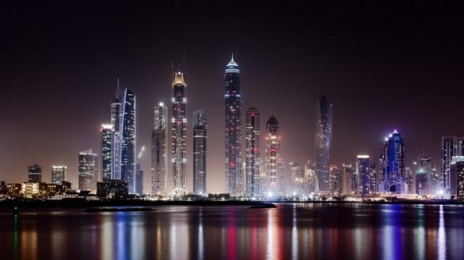 奢华的迪拜城市唯美夜景图片(6)