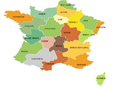 法国地图中文版高清