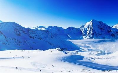 2020年1月唯美冬日雪山风景图片(2)