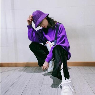 吴谨言紫色衣服写真图片(2)
