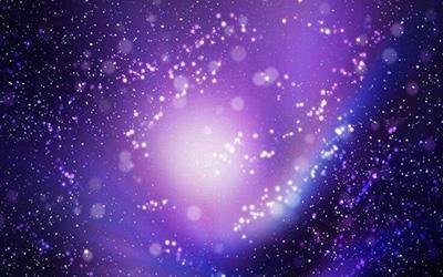 梦幻冰紫色星空少女图片(2)