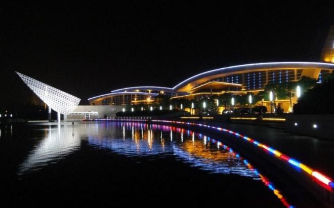 扬州夜景图片，只为了不给思念留下一丝一毫的空隙