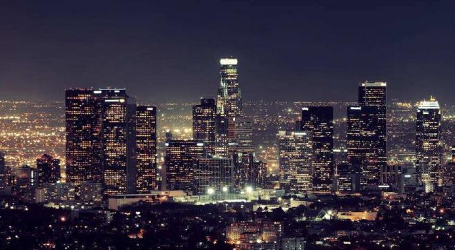 洛杉矶夜景图片，遇到别人一点点关心就会莫名的温暖