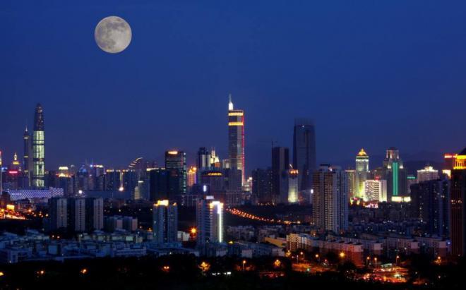 深圳市夜景图片，只希望你过得越来越好