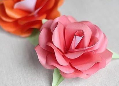 玫瑰花的折法步骤图片，温馨的祝福让心情变得阳光