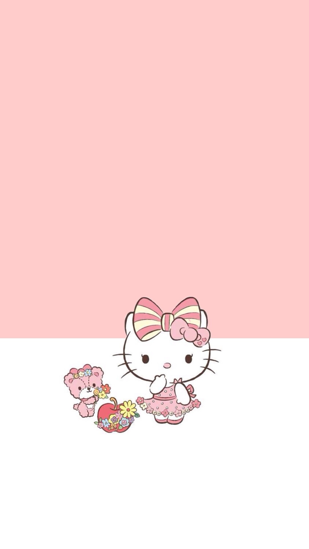 Hello Kitty手机壁纸粉色可爱hellokitty手机主题壁纸 手机壁纸 优美图